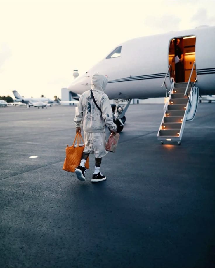 Passenger walking